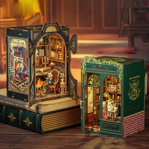 Kit <span class=keywords><strong>de</strong></span> Rompecabezas <span class=keywords><strong>de</strong></span> Madera Creativo <span class=keywords><strong>para</strong></span> Sujeción <span class=keywords><strong>de</strong></span> Libros, Decoración Retro Única <span class=keywords><strong>para</strong></span> el Hogar, Regalo <span class=keywords><strong>de</strong></span> Cumpleaños <span class=keywords><strong>para</strong></span> Lectores, Adultos, Adolescentes, Divertida Construcción DIY - Product Image 4