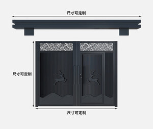 Puerta <span class=keywords><strong>de</strong></span> valla francesa <span class=keywords><strong>de</strong></span> aluminio mayorista Puerta corredera giratoria automática Puertas eléctricas <span class=keywords><strong>de</strong></span> <span class=keywords><strong>madera</strong></span> <span class=keywords><strong>de</strong></span> aluminio - Product Image 4