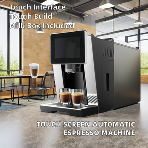 Máquina de Café Espresso Automática Comercial con Pantalla Táctil Profesional OEM, Nuevo Diseño, de Grano a Taza, con Fuente de Alimentación - Product Image 2