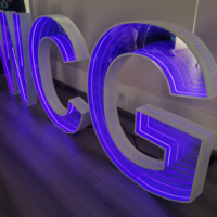 Lettres lumineuses LED RGB à changement de couleur, 3ft 4ft, en acrylique, pour anniversaires, mariages, publicité extérieure