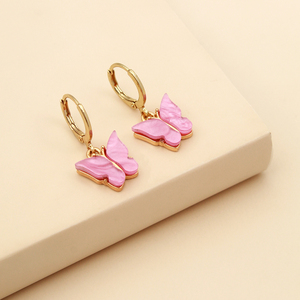 <span class=keywords><strong>Orecchini</strong></span> pendenti a farfalla in acrilico Color caramella dolce di vendita calda <span class=keywords><strong>per</strong></span> le donne delle ragazze - Product Image 4