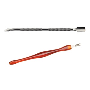 Removedor de cutículas de acero inoxidable, manicura y pedicura, Material de plástico duradero - Product Image 1