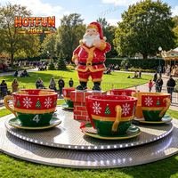Manège commercial personnalisé en forme de tasses de café pour Noël, pour parcs d'attractions, solution clé en main et plan budgétaire complet du projet