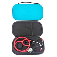 Boîte de rangement pour stéthoscope EVA antichoc étanche avec couvercle anti-poussière portable pour les infirmières à domicile clinique voyage en toute sécurité