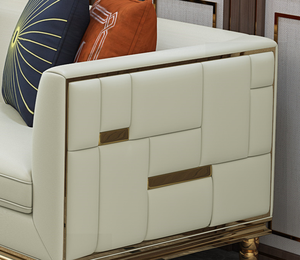 Italia Diseño de Moda de cuero genuino conjunto de sofás de esquina de cuero <span class=keywords><strong>100</strong></span> por ciento el Pakistán - Product Image 6