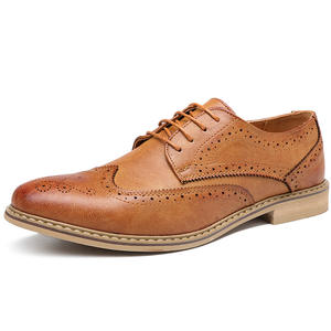 Zapatos brogue de cuero de alta gama para hombre, casuales y transpirables con cordones, diseño impreso con láser, suela suave - Product Image 6