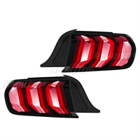 Conjunto de Luces Traseras para Ford Mustang Versión Estadounidense 2015-2020, 5 Modos, LED Completo, Señal de Giro Dinámica, Luz de Freno, Lente Ahumada