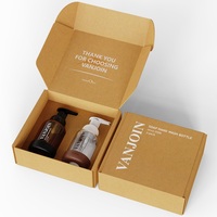 Boîtes cadeaux rigides de marque avec insert intérieur, boîtes en papier kraft personnalisées imprimées, ensemble d'emballage de luxe pour flacons cosmétiques