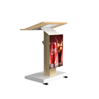 Podium multifonctionnel pour événements avec écran frontal et microphone sans fil, conçu pour les écoles et les églises