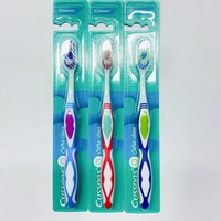 Grosir 4pcs Set Sikat Gigi Dewasa Bulu Lembut Gagang Anti-selip dengan Kotak Perjalanan untuk Penggunaan di Rumah & Perjalanan Sikat Gigi Lembut Oem