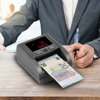 EC600 Easycount Détecteur de monnaie portable Insertion à 4 voies Compteur de billets de banque Indicateur lumineux inégalé Criblage d'argent en plastique