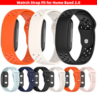 Bracelet de montre sport en silicone perforé HMJ pour Hume Band 2.0, bracelets de remplacement respirants à trous, emballage personnalisé OEM/ODM
