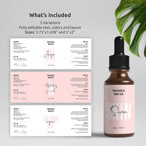 Tùy chỉnh in ấn không thấm nước mỹ phẩm logo tự dính Vinyl CuộN chai bao bì nhãn tùy chỉnh dán - Product Image 5