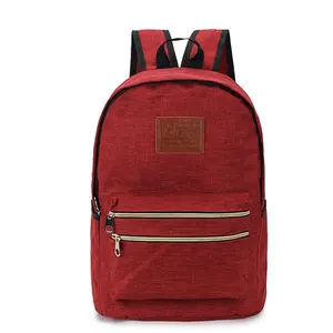 Mochila sencilla de color sólido, mochilas escolares de gran capacidad de gran tamaño que se venden bien