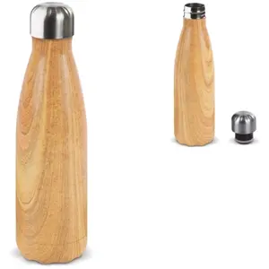 Bottiglia termica 500 cl effetto legno per merchandising - Product Image 1