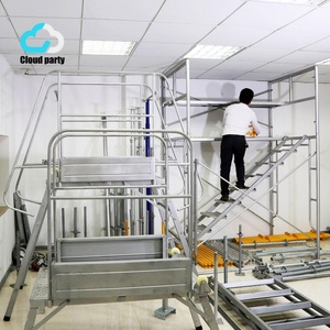 Échafaudage <span class=keywords><strong>de</strong></span> construction en tube tubulaire pour façade, système tour, avec cadre en H, d'<span class=keywords><strong>occasion</strong></span> à prix abordable, à vendre - Product Image 1