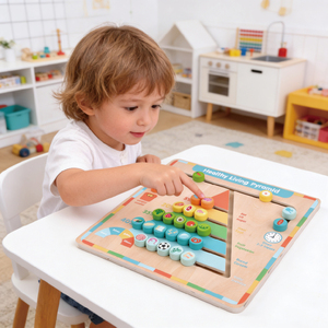 Wooden Healthy Life <strong>Pyramid</strong> Set Toys for Children Other <strong>Puzzle</strong> Education Toys - Product Image 3
