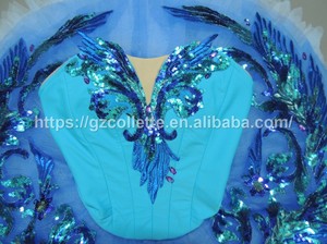 Oiseau bleu professionnel pour femmes fil au crochet à volants <span class=keywords><strong>Tulle</strong></span> Ballet <span class=keywords><strong>Tutu</strong></span> robe classique bleu adulte danse <span class=keywords><strong>Tutu</strong></span> - Product Image 5