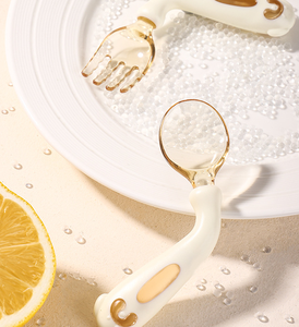 ชุดช้อนและส้อมสำหรับ<span class=keywords><strong>เด็ก</strong></span>ทารกแบบงอได้ ฝึกการเรียนรู้การป้อนอาหาร ช้อนสำหรับ<span class=keywords><strong>เด็ก</strong></span> ปลอดสาร BPA จับง่าย ชุดช้อนส้อมสำหรับเด็ก - Product Image 6