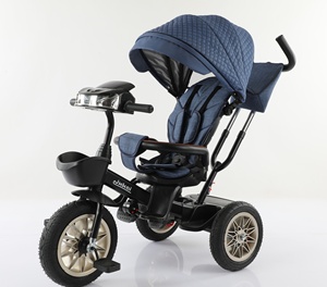 Poussette pour bébé en acier Lanying X7, tricycle pour enfants, véhicule jouet, prix de gros directement de l'usine - Product Image 2