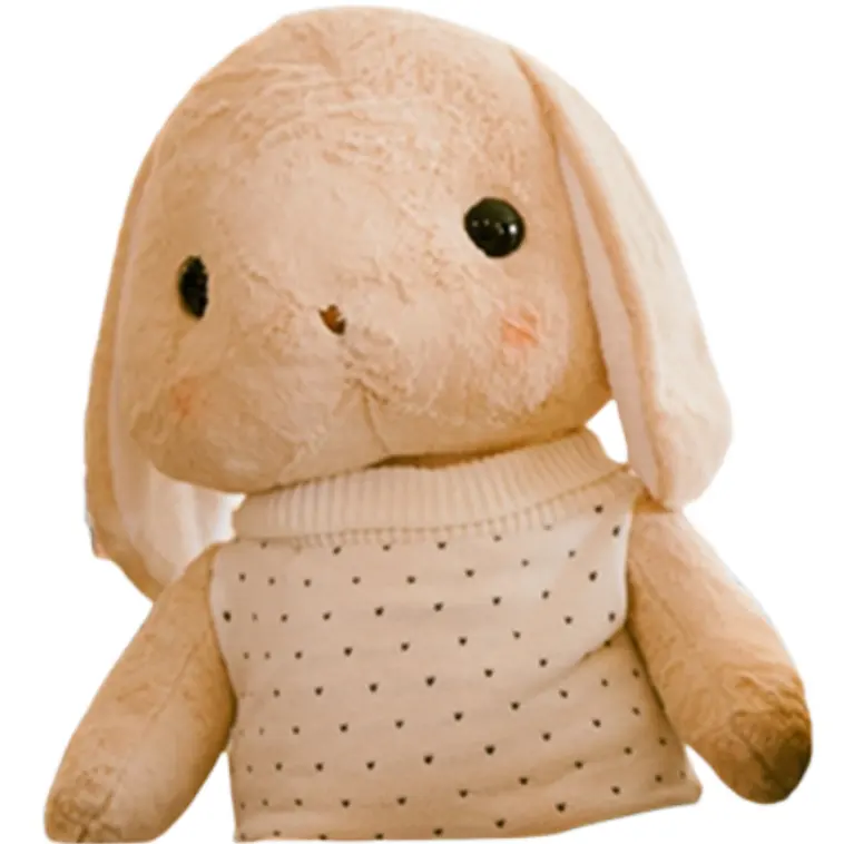 Allogogo Cpc Wholesale Soft Cute Easter Plush Bunny Rabbit Stuffed Animal Toy 105cm Giant Rabbit Plush Toy With T-shirt