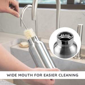 Bouteille d'eau isotherme Bambow 32 oz, bouteilles d'eau isothermes en acier inoxydable, bouteilles d'eau de voyage en acier inoxydable - Product Image 5