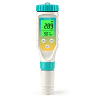 YAGO Testeur d'eau numérique portable rechargeable 7-en-1 PH TDS EC ORP SALT FAC, thermomètre IP67 pour l'hydroponie et l'eau de piscine