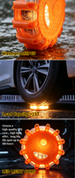 Luz de Advertencia LED Magnética USB Personalizada con 9 Modos de Destello, Recargable por USB, Baliza de Seguridad Vial, Luz de Emergencia para Automóvil