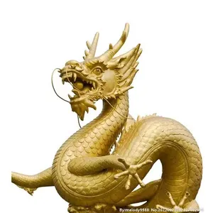 Venta al por mayor resina mano dragón tallado gran estatua nueva Europa Año Chino tamaño real Animal Artificial 1 Uds CN;HEB