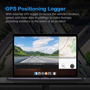 กล้องติดรถยนต์ 1080P พร้อมระบบมองเห็นในเวลากลางคืนด้วยอินฟราเรด GPS Logger WiFi APP 360 °   กล้องบันทึกวิดีโอแบบพาโนรามาพร้อมระบบ ACC (สายไฟตรง) สำหรับตรวจจับการจอดรถตลอด 24 ชั่วโมง - Product Image 6
