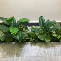 Nouvelle plante verte artificielle et disposition de boîte à fleurs décoration cloison florale avec fougère et herbe persane pour les occasions de mariage