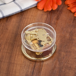 Wholesale Clockwork Acrylic Transparent <b>Music</b> <b>Box</b> Musical Toy for Kids Birthday Souvenir Gift - Product Image 2