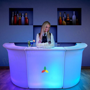 Meubles de bar en plastique modernes en vente chaude, éclairage de table de bar LED pour discothèque, comptoir de bar pour la maison - Product Image 2