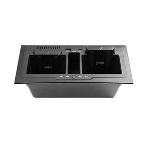 ไอเดียสินค้าใหม่ กล่องเก็บของในรถยนต์พร้อมที่ชาร์จไร้สายแบบ USB Type-C สำหรับรถยนต์แลนด์โรเวอร์ ดีเฟนเดอร์ 90 110 130 - Product Image 1