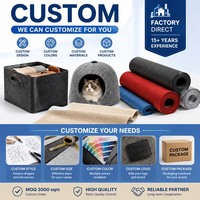 Tela de Fieltro No Tejida 100% Poliéster, Personalizada OEM ODM, Ecológica, Transpirable, Ligera, en Rollo