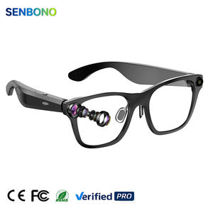 Lunettes intelligentes de traduction SENBONO S336 1080P avec enregistrement audio et vidéo, reconnaissance d'objets, lunettes intelligentes avec caméra - Product Image 1