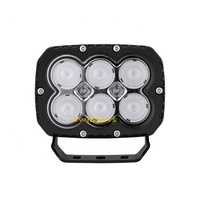 Projecteur LED 4x4 60W à faisceau spot 5 pouces pour camion et tracteur, lumière de travail 12V DC, étanche IP68, boîtier en aluminium, ajustement universel