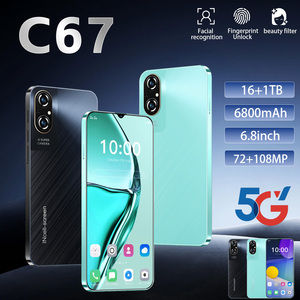 Lo smartphone di ultima generazione C67 5G ha un display da 6,8 pollici, una batteria da 6800mAh, supporta lo sblocco facciale AI, GPS, Dual SIM e rete globale. - Product Image 6