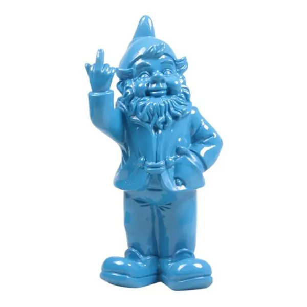 Figurines de nains de jardin en résine personnalisées avec doigt du milieu nains drôles ornement nain statue de gnomes de plusieurs couleurs