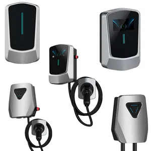 AC EV Charger 7KW 32A TYPE 2 Home Wallbox Electric Car Charge IP55 WIFI Bluetooth APP Options Wall Mount 22KW Output Power