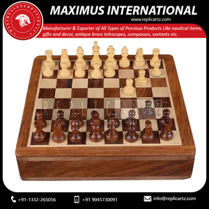 Wooden Indoor Chess Game Decorative Knick Knack Family Board Game Strategy <b>Puzzle</b> Toy for Kids Adults Logical Thinking Gift - Product Image 4