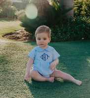 Vêtements de Pâques pour bébé garçon nouveau-né, combinaison courte en coton monogrammée pour bébé garçon