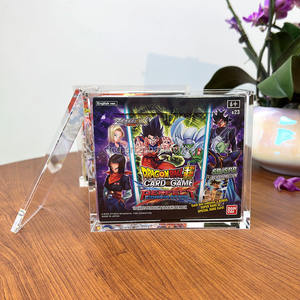 Boîte de protection en acrylique transparente personnalisée TCG pour jeu de cartes <span class=keywords><strong>Dragon</strong></span> <span class=keywords><strong>Ball</strong></span> <span class=keywords><strong>Super</strong></span>, présentoir pour booster box, étui pour <span class=keywords><strong>DRAGON</strong></span> <span class=keywords><strong>BALL</strong></span> Z:KAKAROT Season Pass - Product Image 5