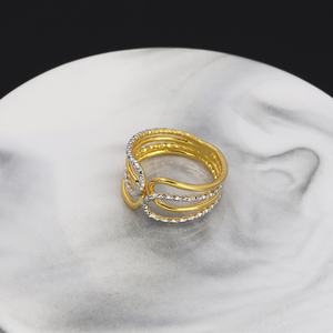 Anillo de Boda Jxx al por Mayor en Tono Oro 24K, Joyería Clásica de Latón Dorado para Mujeres y Hombres - Product Image 4