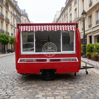 ZZKNOWN Nouveau Design Concession Alimentaire Remorque Hot Dog Nourriture Chariot Mobile Bar Chariot Café Caravane Mini Food Truck