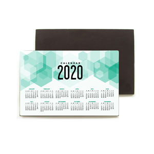 2020 מותאם אישית חודשי מגנטי לוח שנה קידום מכירות מקרר מגנט - Product Image 3