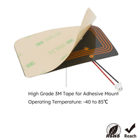 Perekat Ferit Fpc 60x45mm 13.56mhz Antena Nfc Anti Logam 25mm Konektor Ph1.25 Antena Nfc Kinerja Tinggi