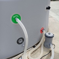 Bain froid gonflable en PVC pour la récupération des athlètes, compatible extérieur, avec logo imprimé, pour piscine