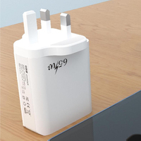 Chargeur USB C PD 5 ports 65W, charge rapide 3.0, 65W, 2 type C, 3 USB, chargeurs de téléphone portable, adaptateur d'alimentation à charge rapide