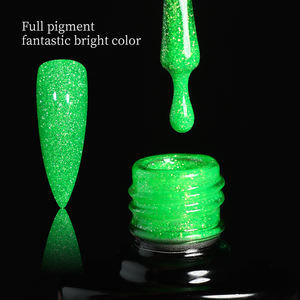 Esmalte de uñas de <span class=keywords><strong>Gel</strong></span> Uv Led reflectante, colores neón, <span class=keywords><strong>Miss</strong></span> Glitter, Diamantes, Venta al por mayor de fábrica - Product Image 5